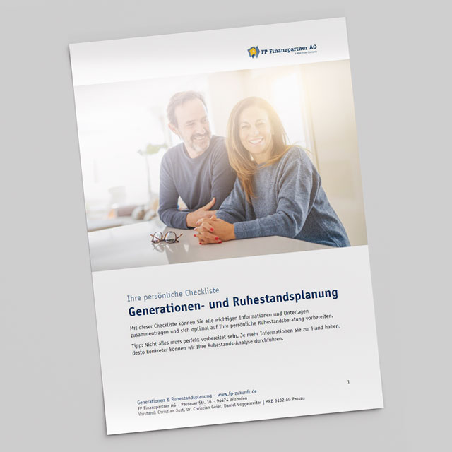 Download-Vorschau Checkliste Beratung Ruhestand